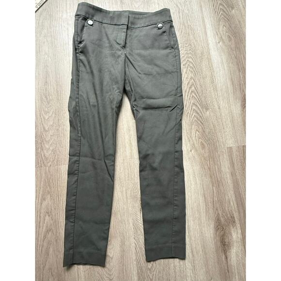 LOFT Julie army green slacks/ dress/ casual pants, women’s size 2 - Picture 1 of 7